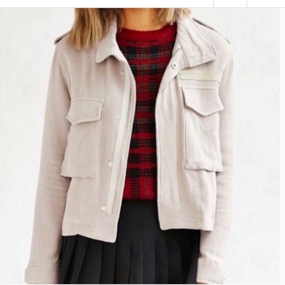 Unif X Uo Utility Linen Jacket - image 1